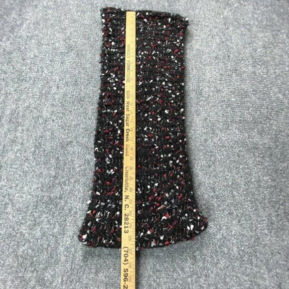 ND Infinity‎ Scarf Womens Chunky Knit Cowl Black Red Reversible Warm Neck New - Picture 8 of 10